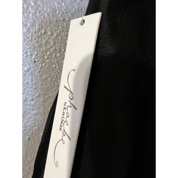 Phoebe Kay Unger Skirt 8 Black Tafetta A Line Full NWT NEW - Picture 6 of 8